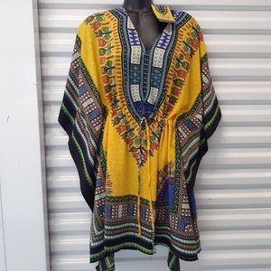 New N. F. Womens Boho Tie Waist Caftan Size(free size)